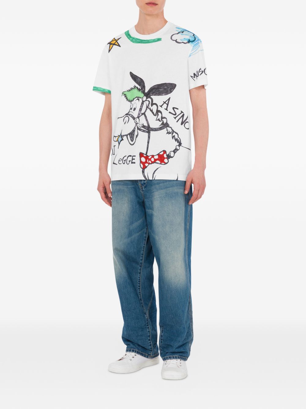 printed crew neck T-shirt