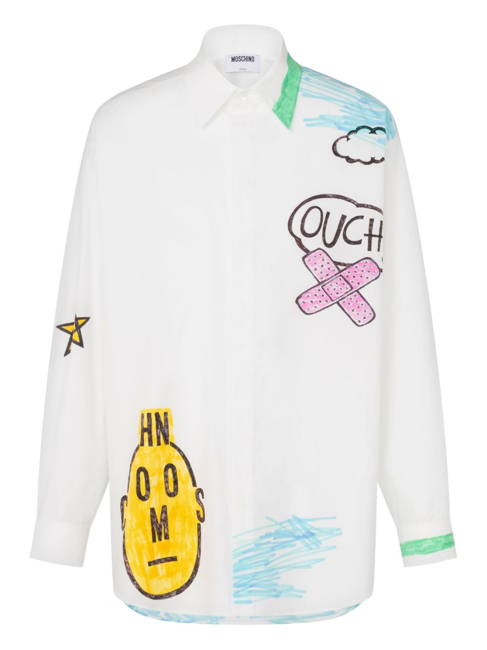 graphic-print shirt