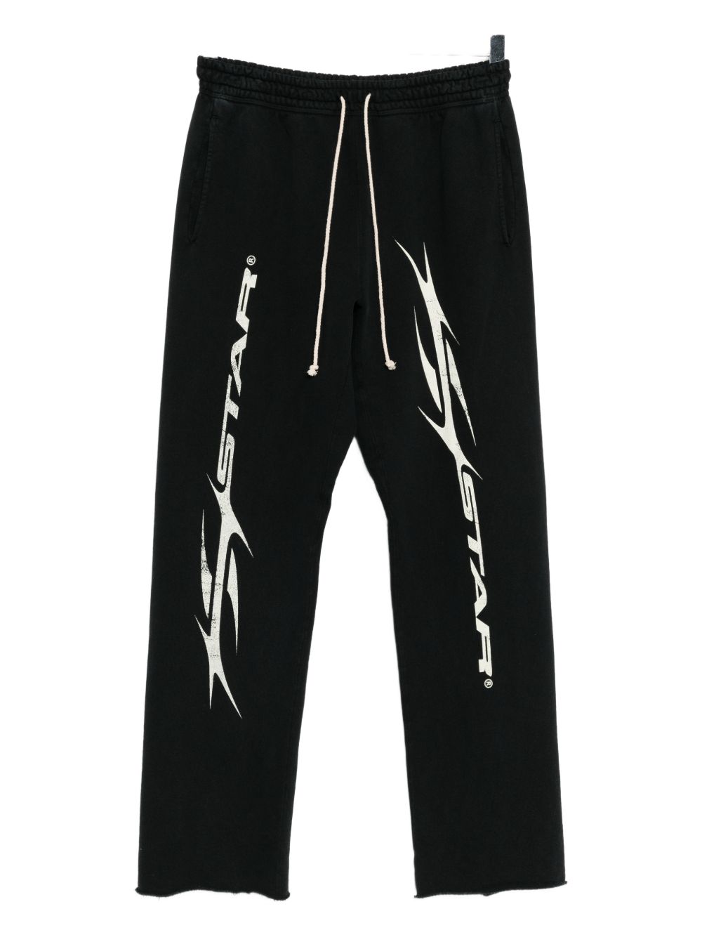 graphic-print cotton trackpants