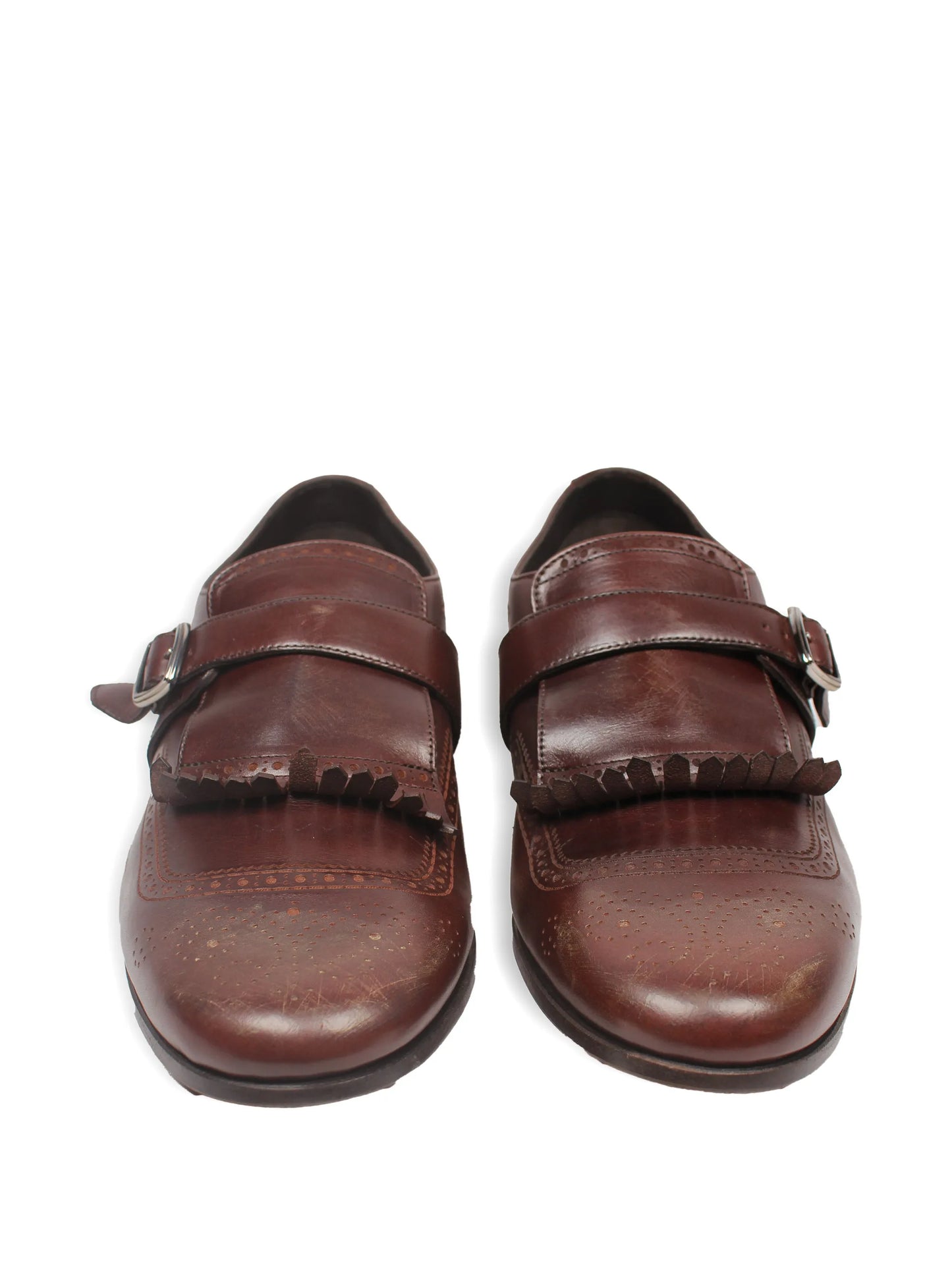 Leather Monk Shoes