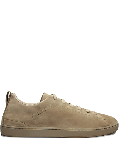 Lace-Up Suede Sneakers