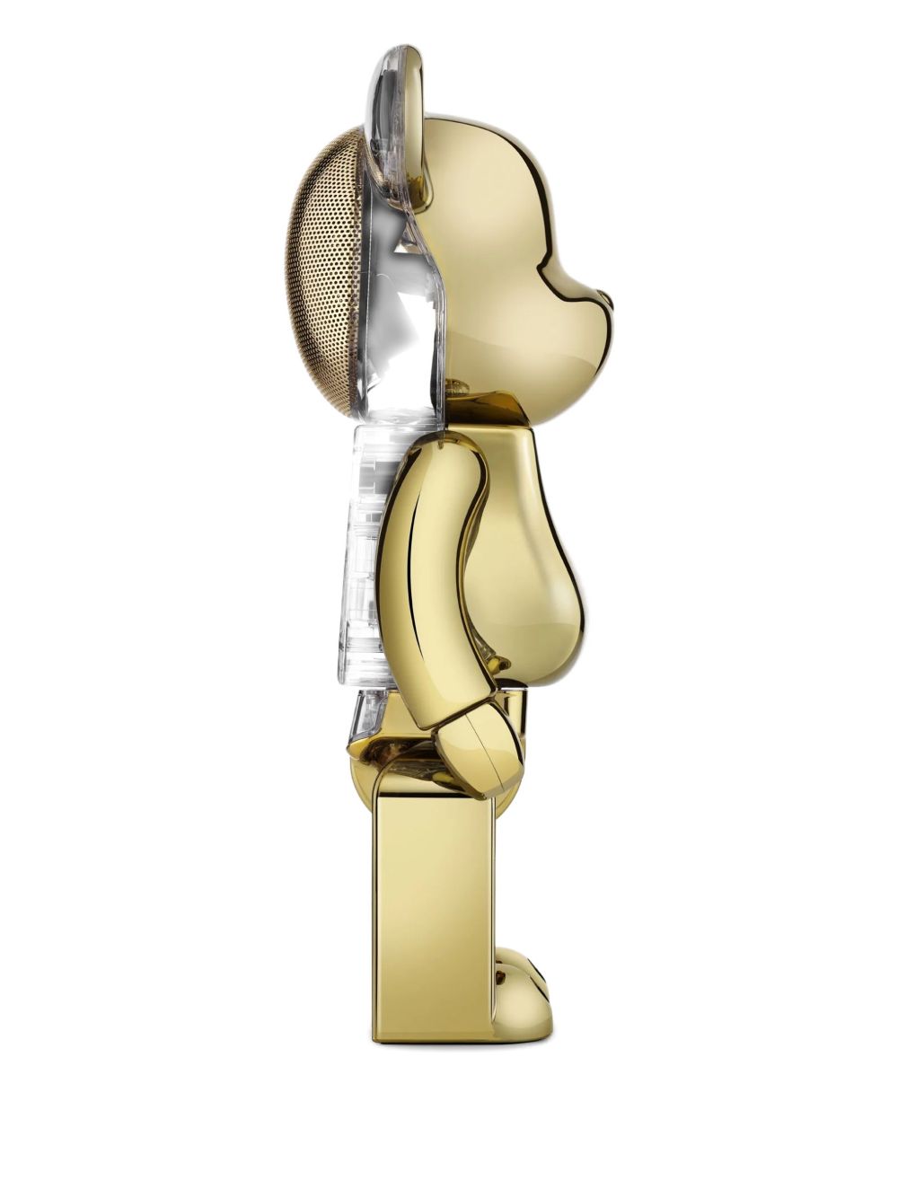 Bearbrick Audio Chrome Gold Edition metallic ear speaker