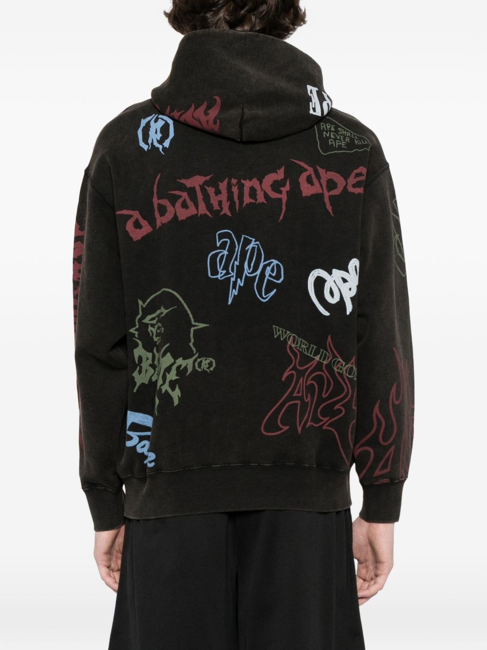 logo-print hoodie