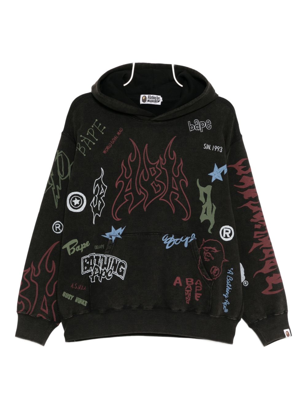 logo-print hoodie