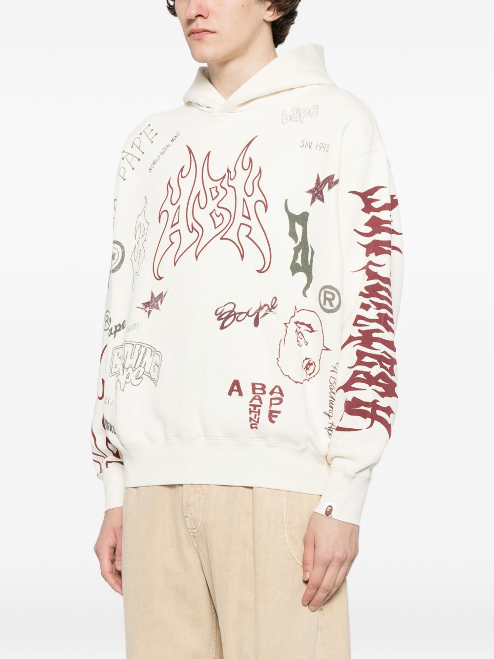 logo-print hoodie