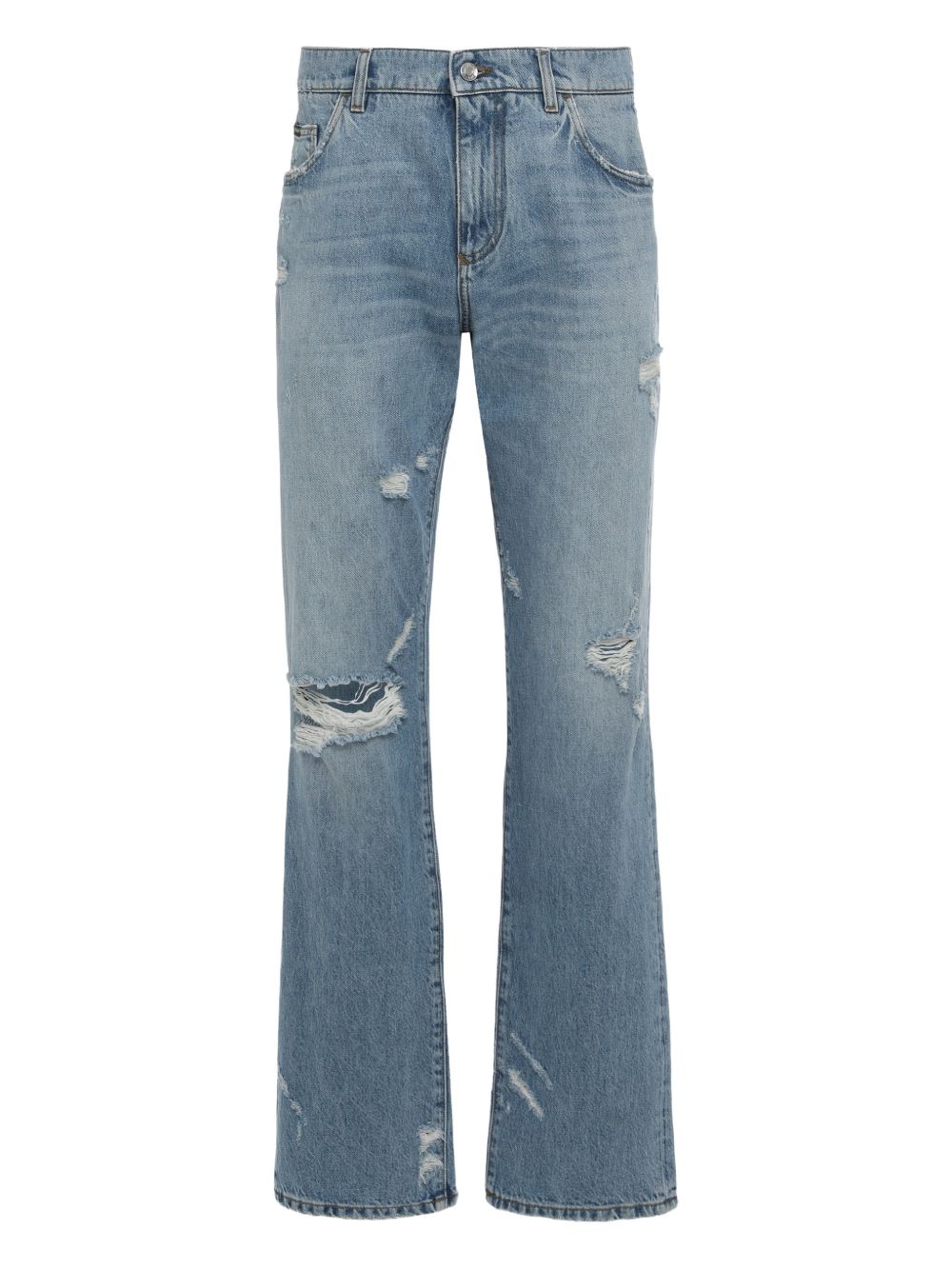 distressed jeans