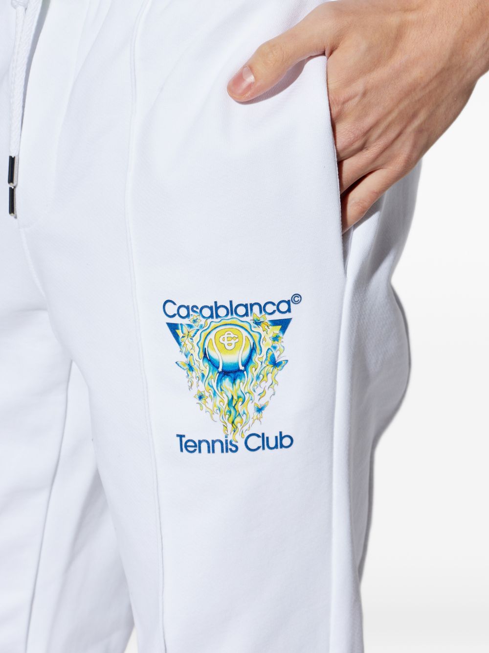 logo-print track pants