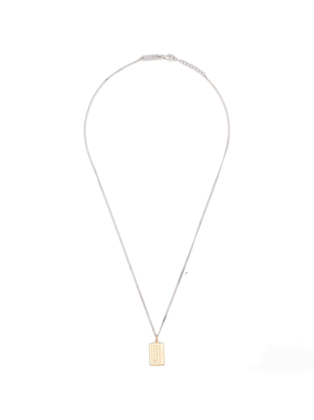 numeric-logo-pendant necklace