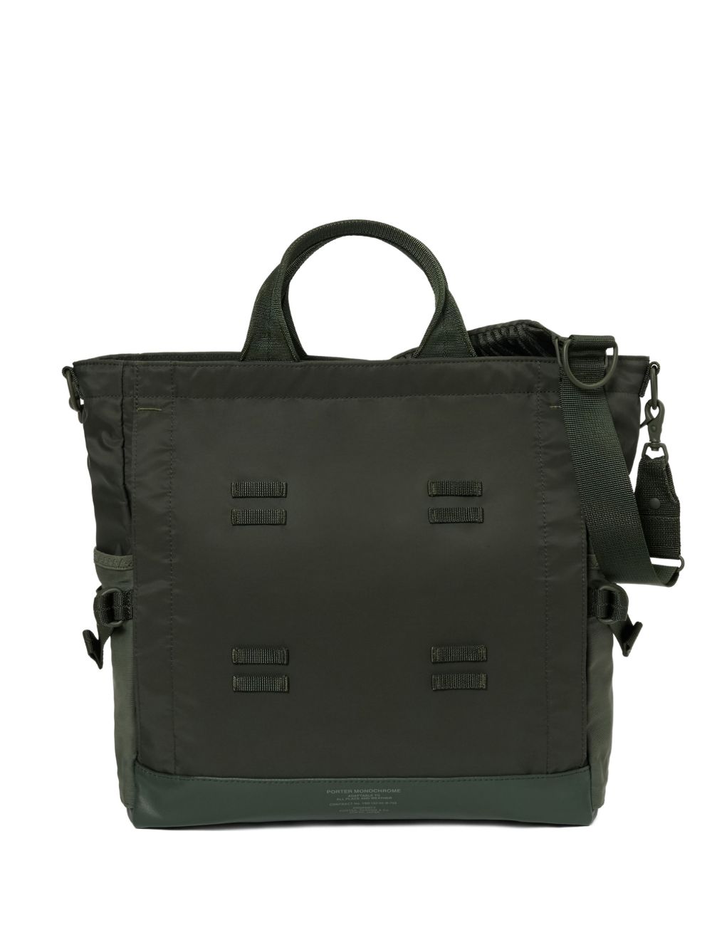 appliqué top handle tote bag