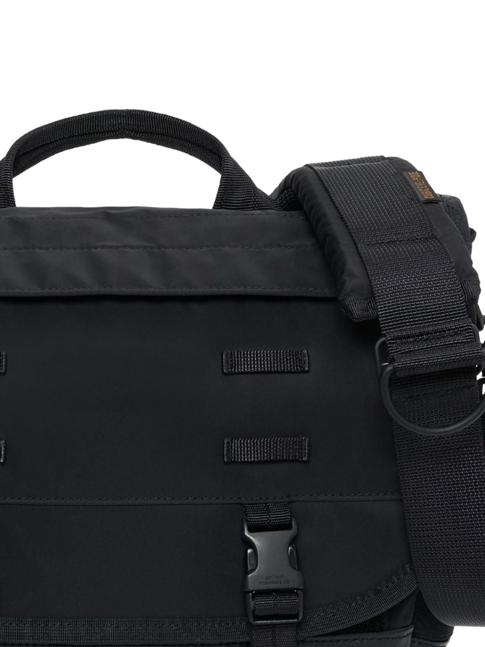 buckle messenger bag