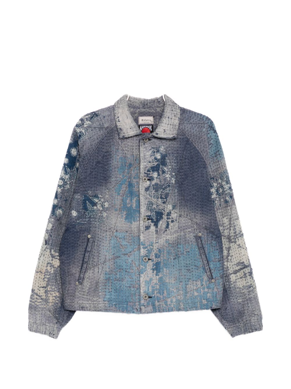 graphic-print jacket