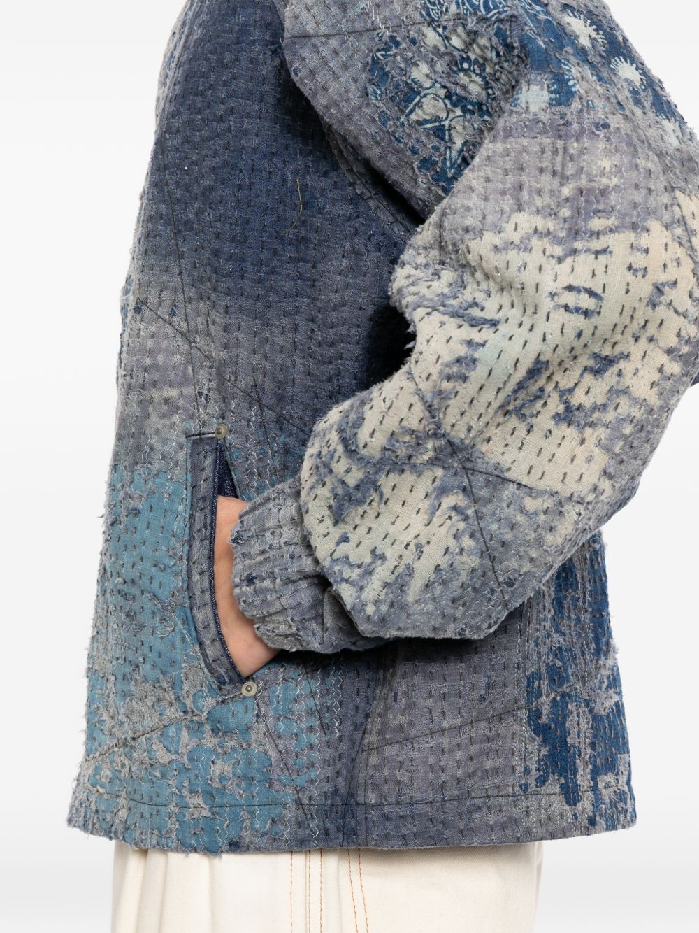 graphic-print jacket