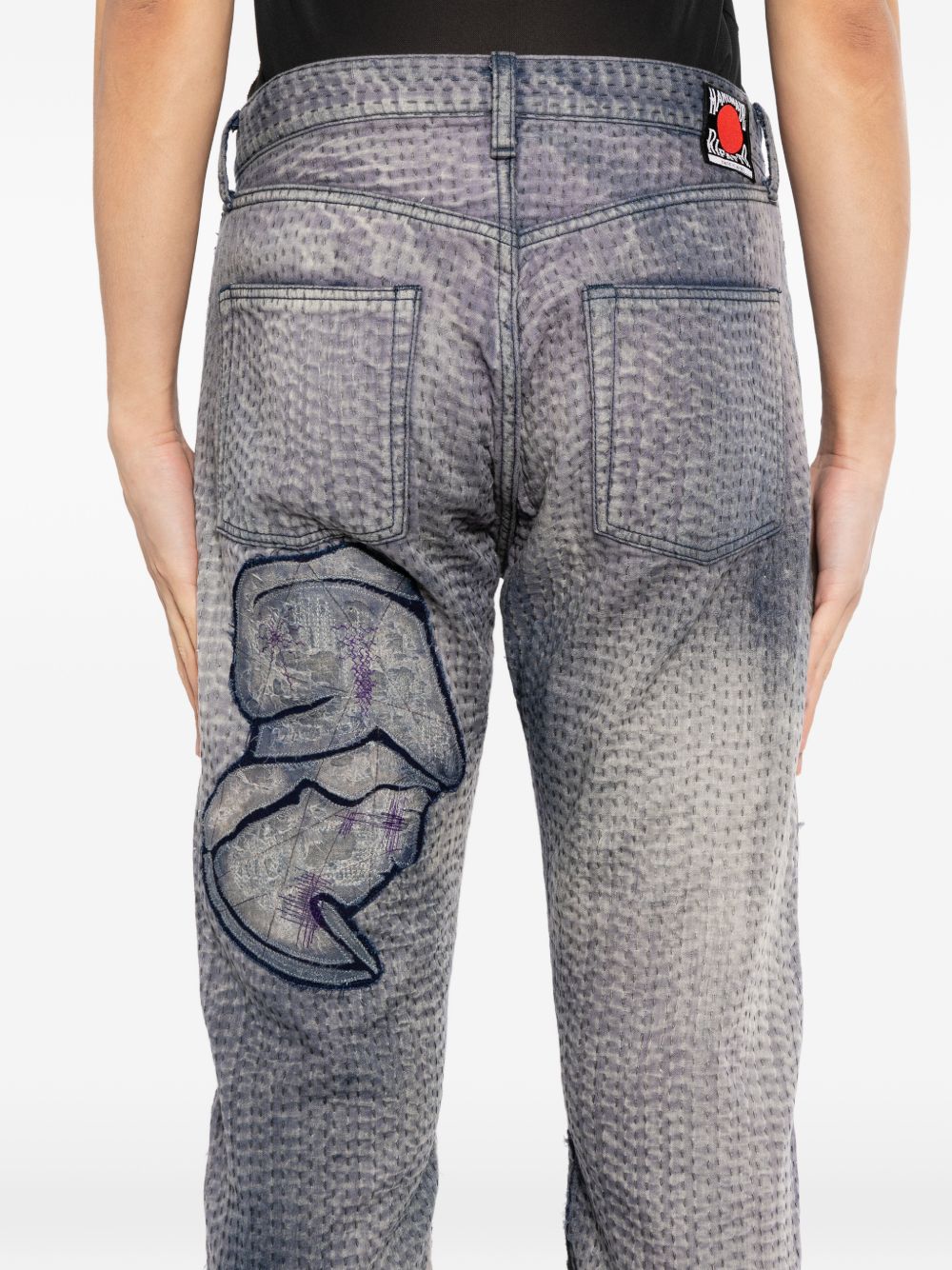 patch-work trousers