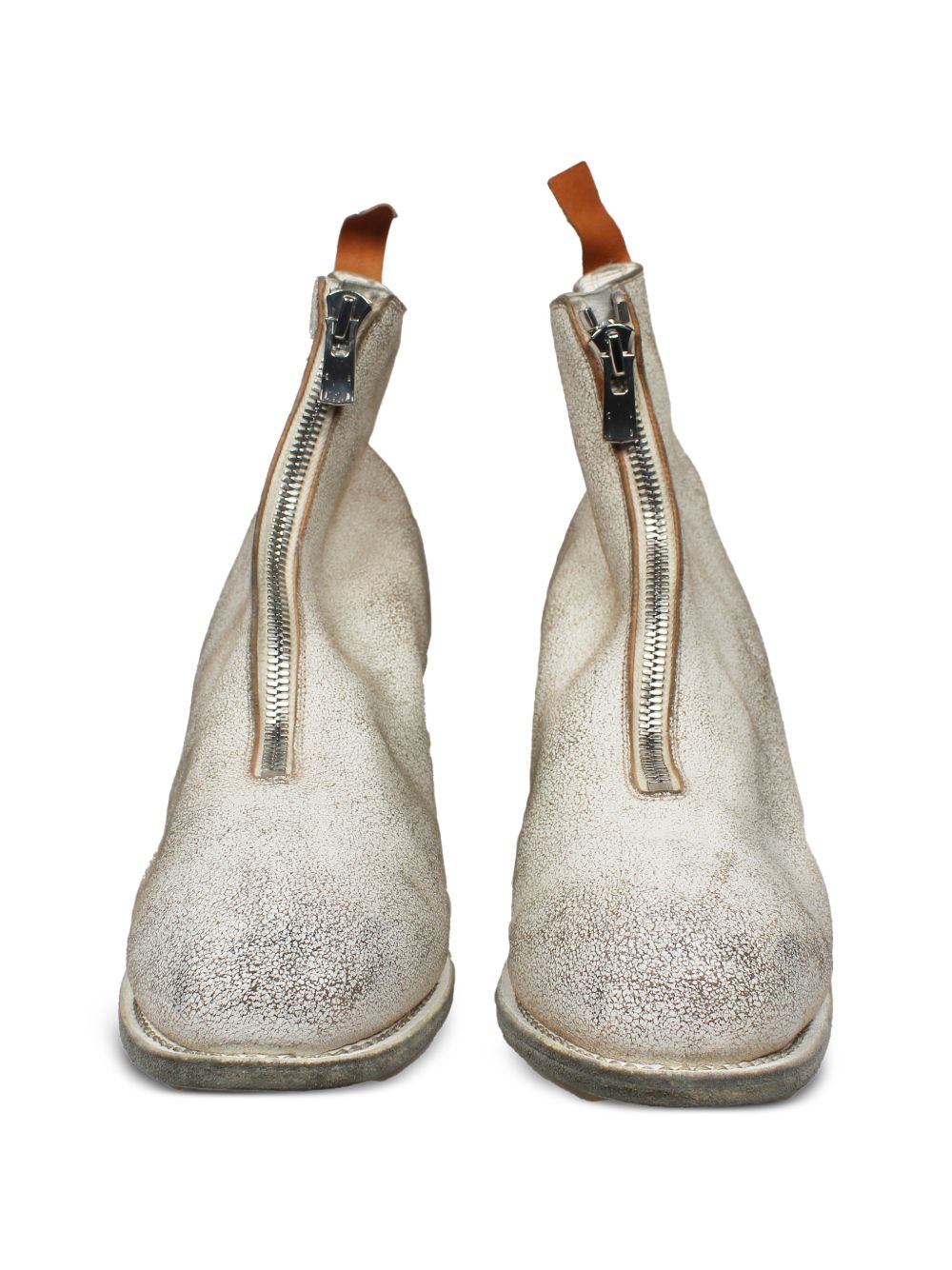 zip-up ankle boots