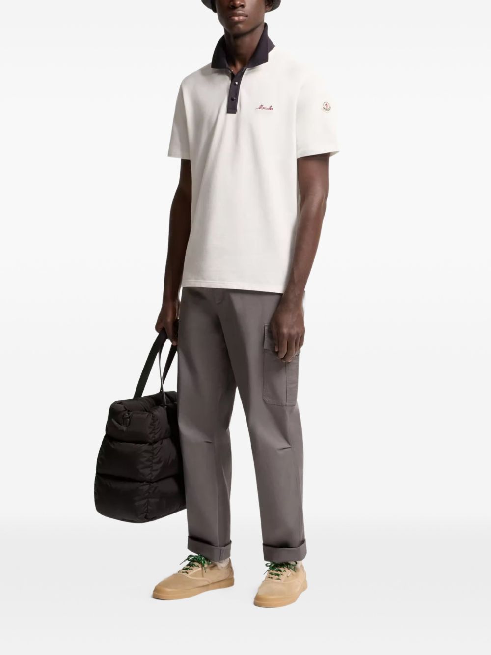 buttoned polo shirt
