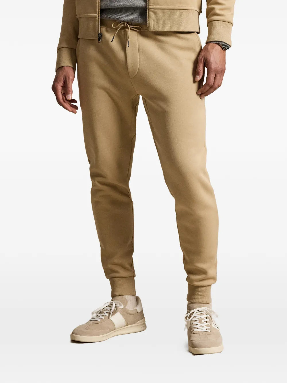 double-knit track pants