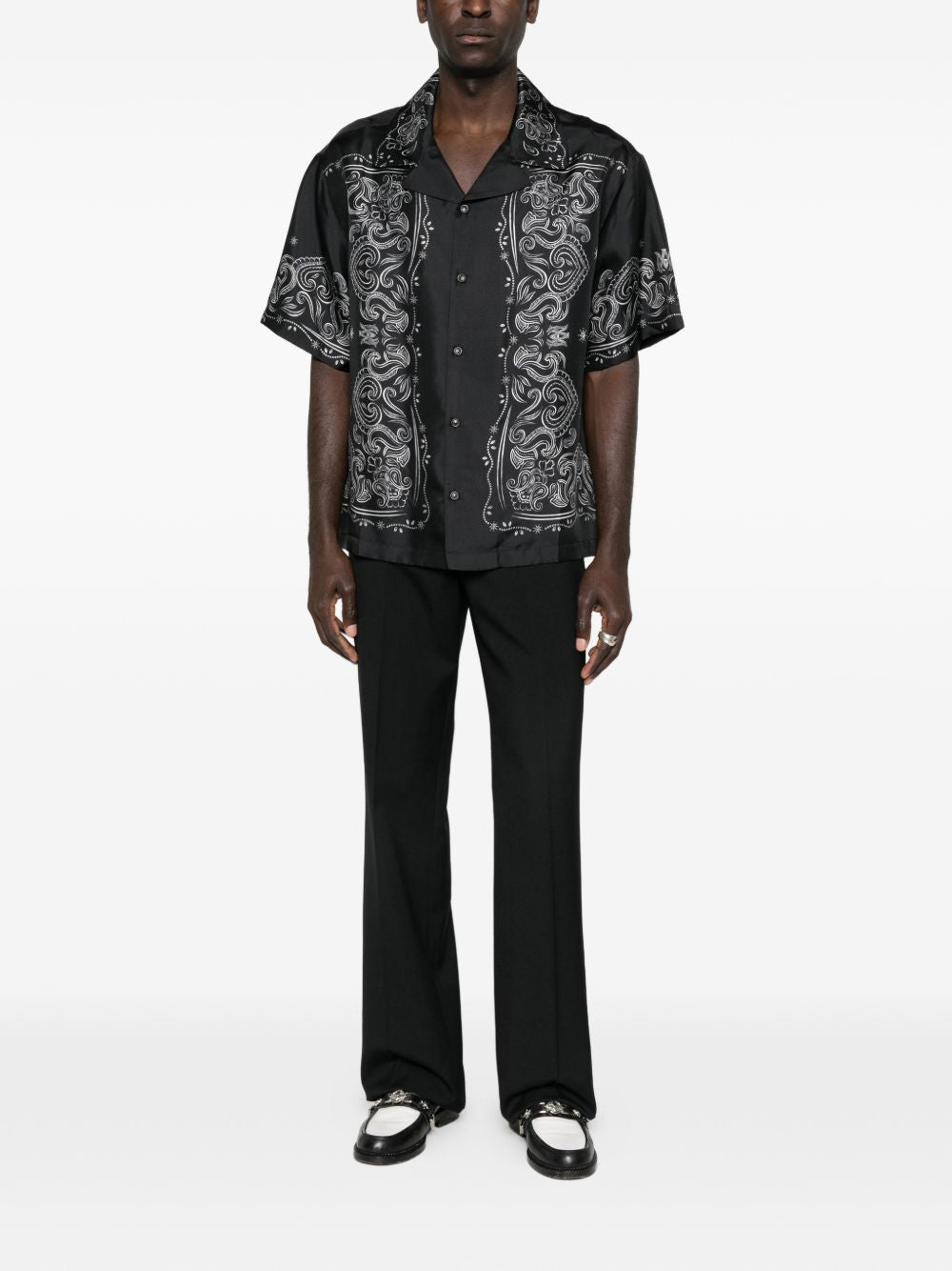 printed short-sleeve shirt