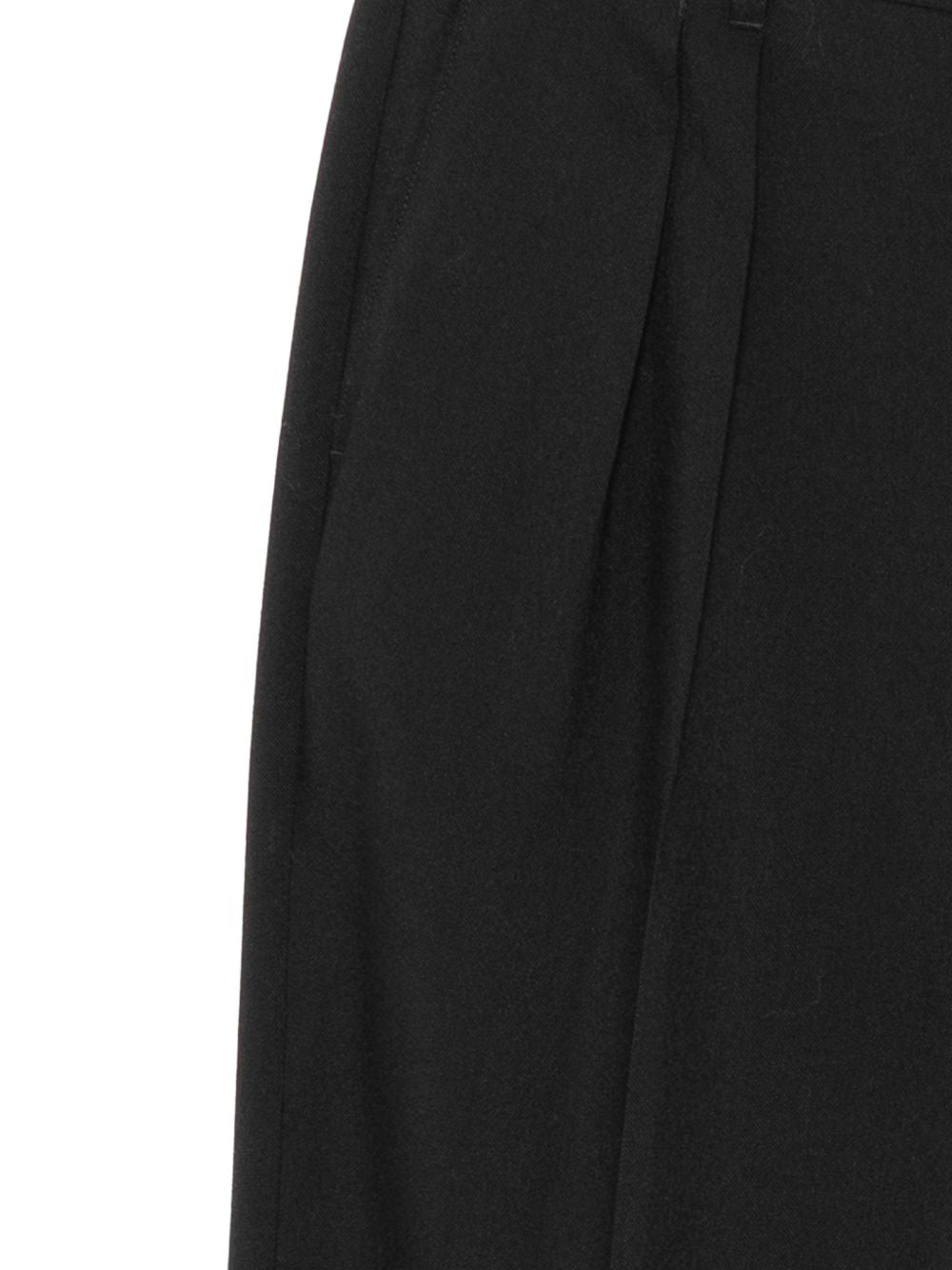 pleated wool trousers