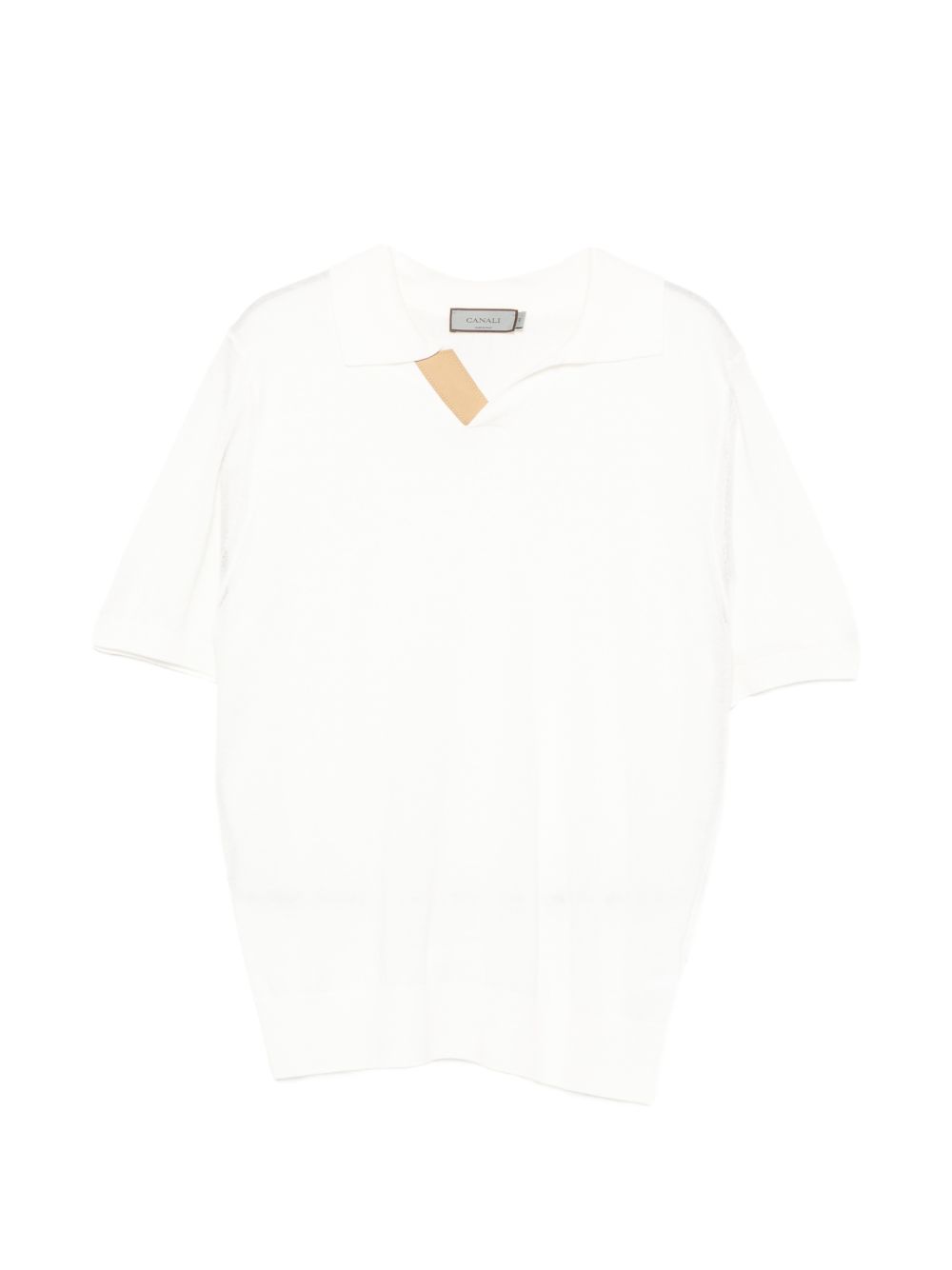 short-sleeve open collar polo shirt