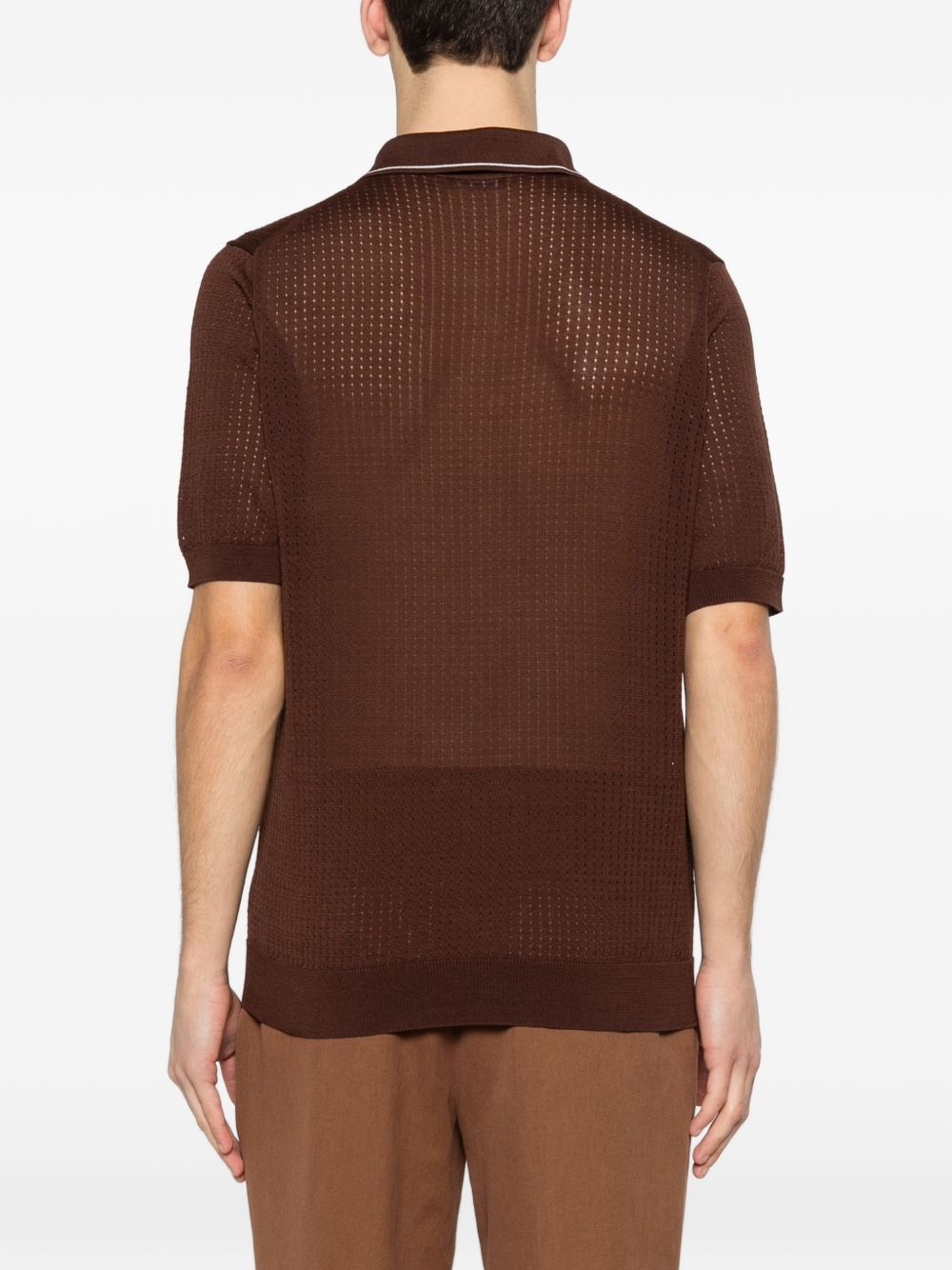 buttoned polo shirt