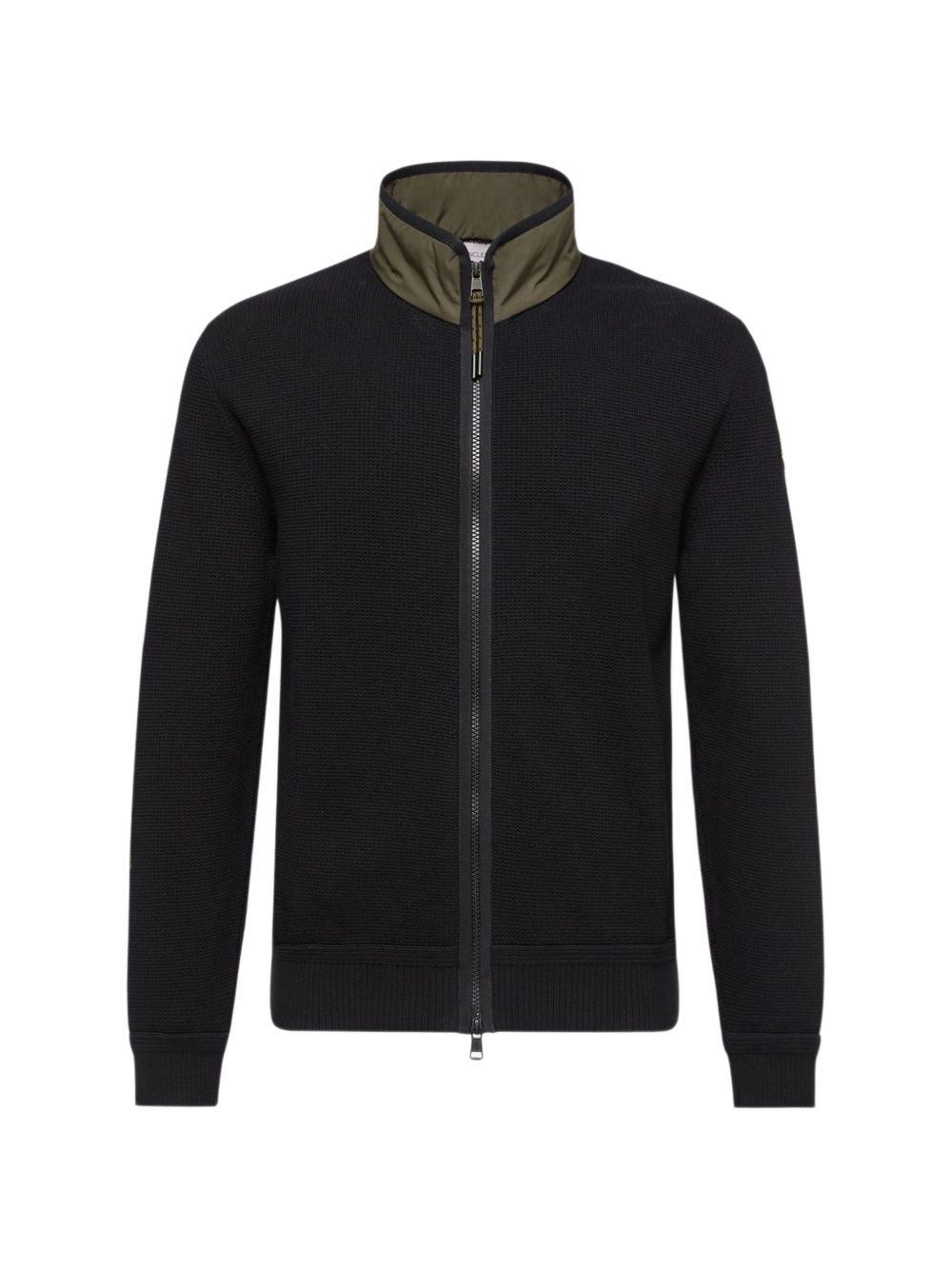 zip-up cardigan