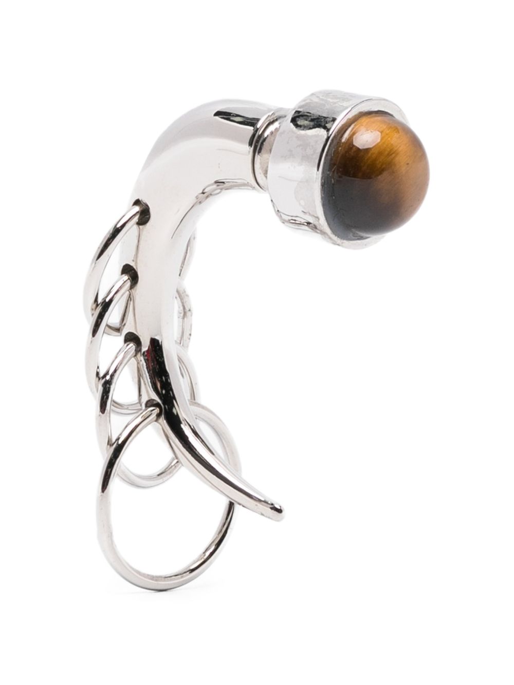 Pierced Spina ring detail earrings