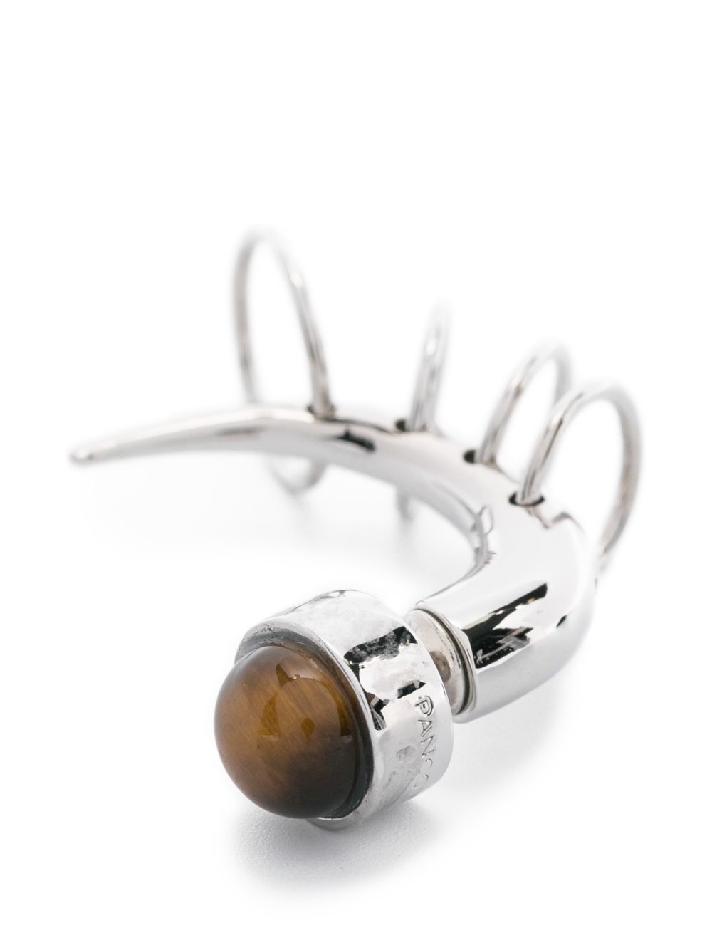 Pierced Spina ring detail earrings