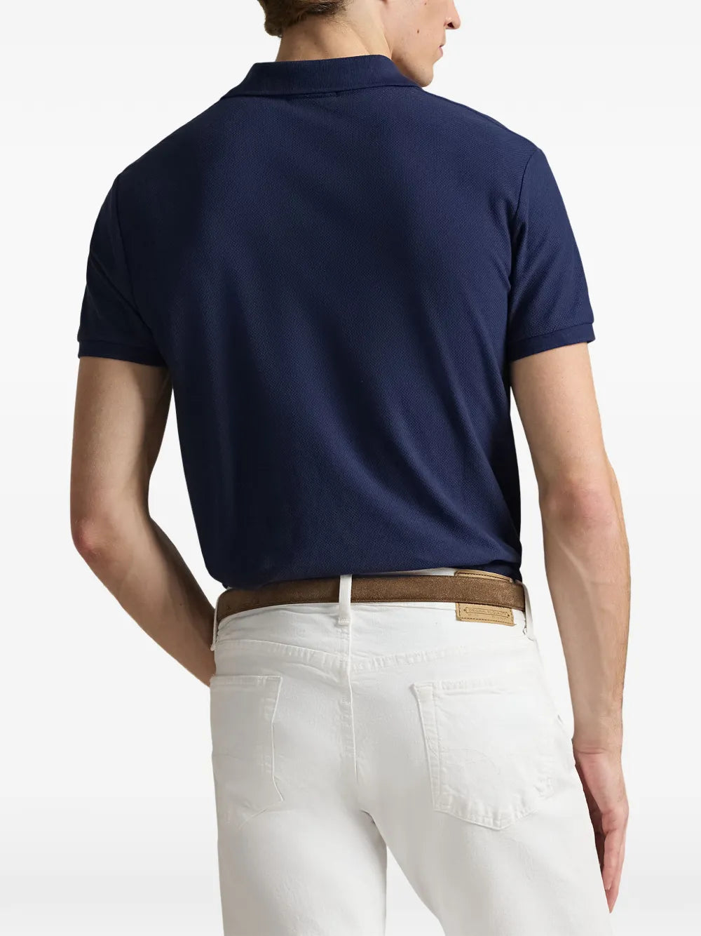 buttoned short-sleeve polo shirt