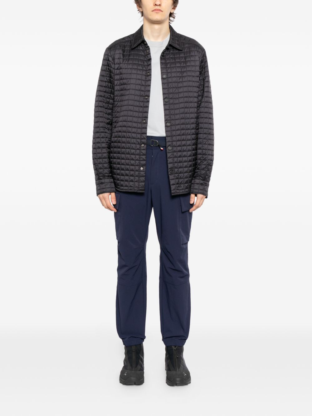 logo-embroidered trousers
