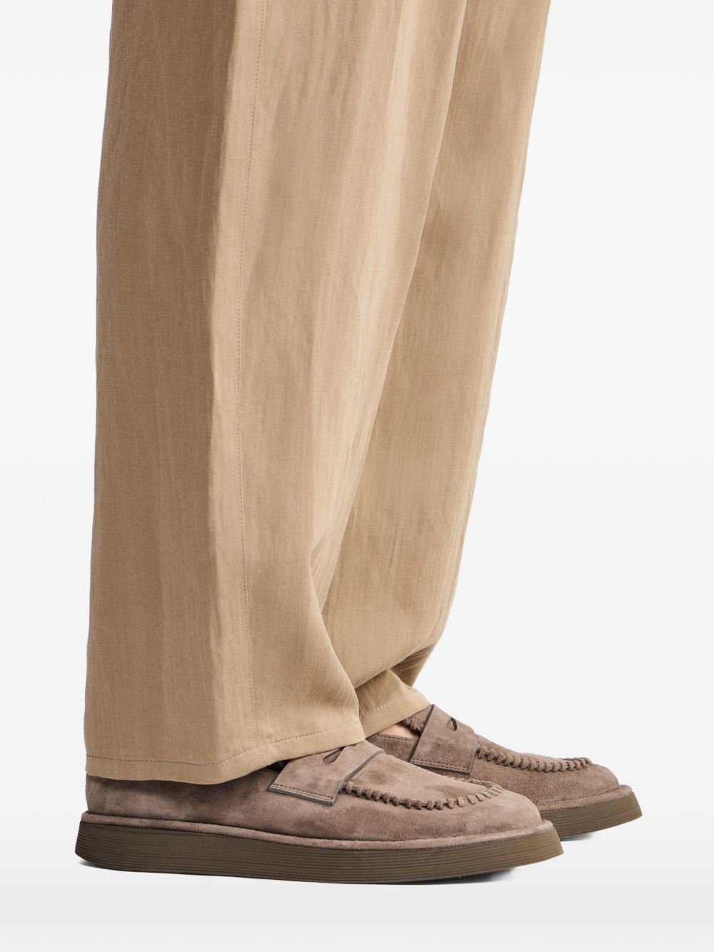 fringed loafers
