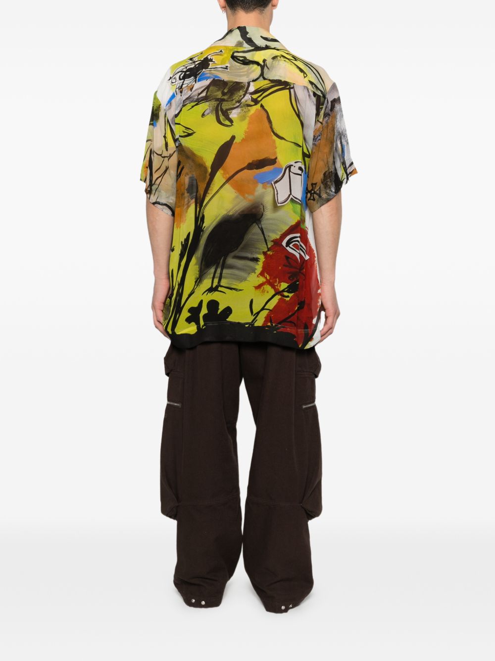 printed camp shirt