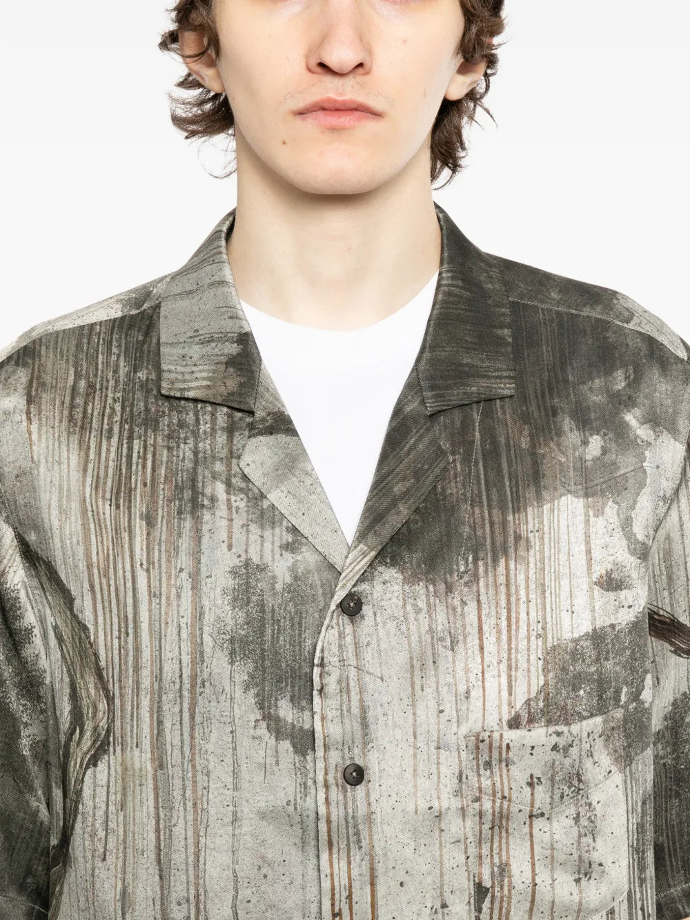 printed silk shirt