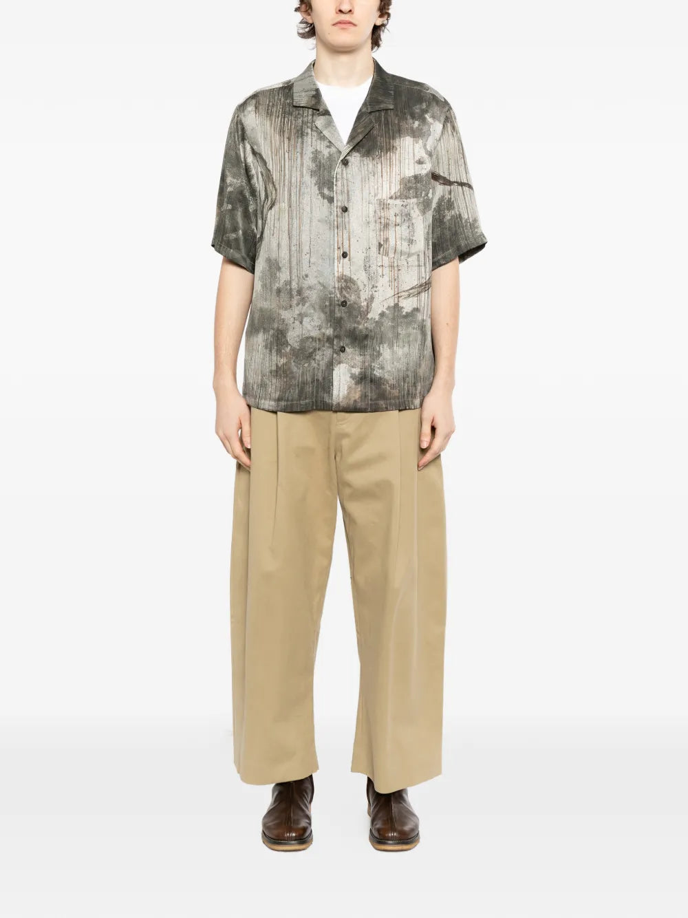 printed silk shirt