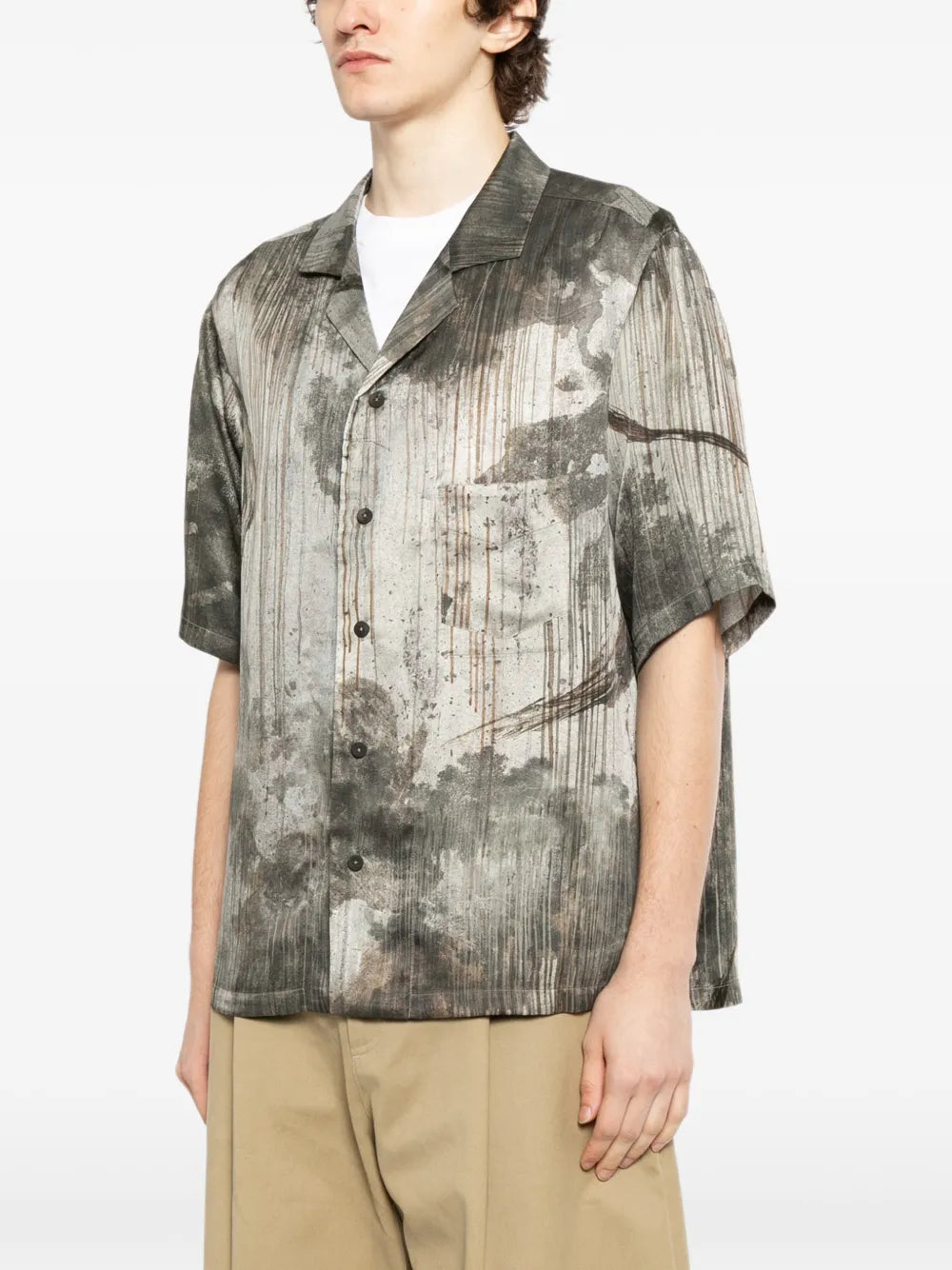 printed silk shirt