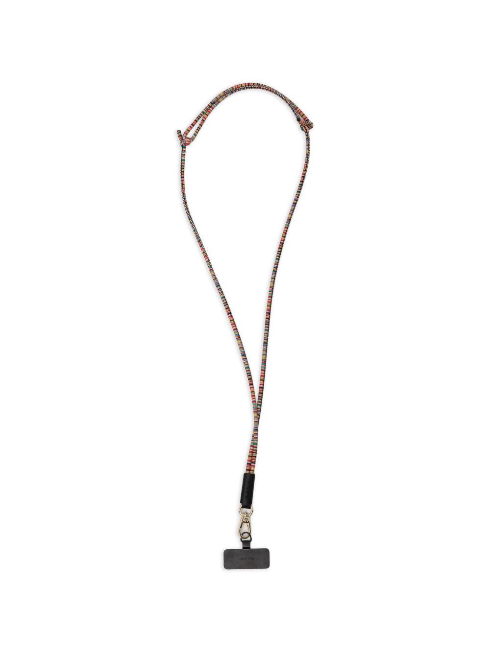striped knotted phone strap