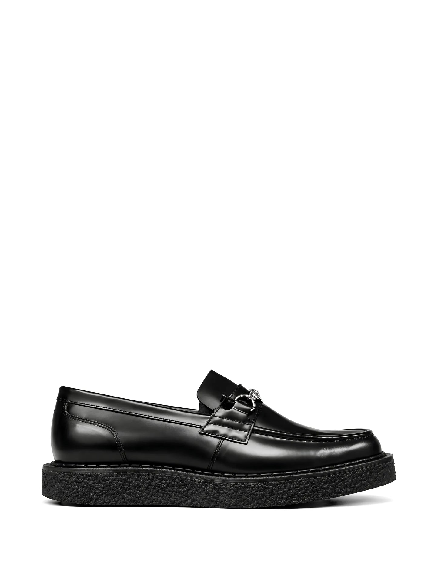 Appliqué-Detail Leather Loafers