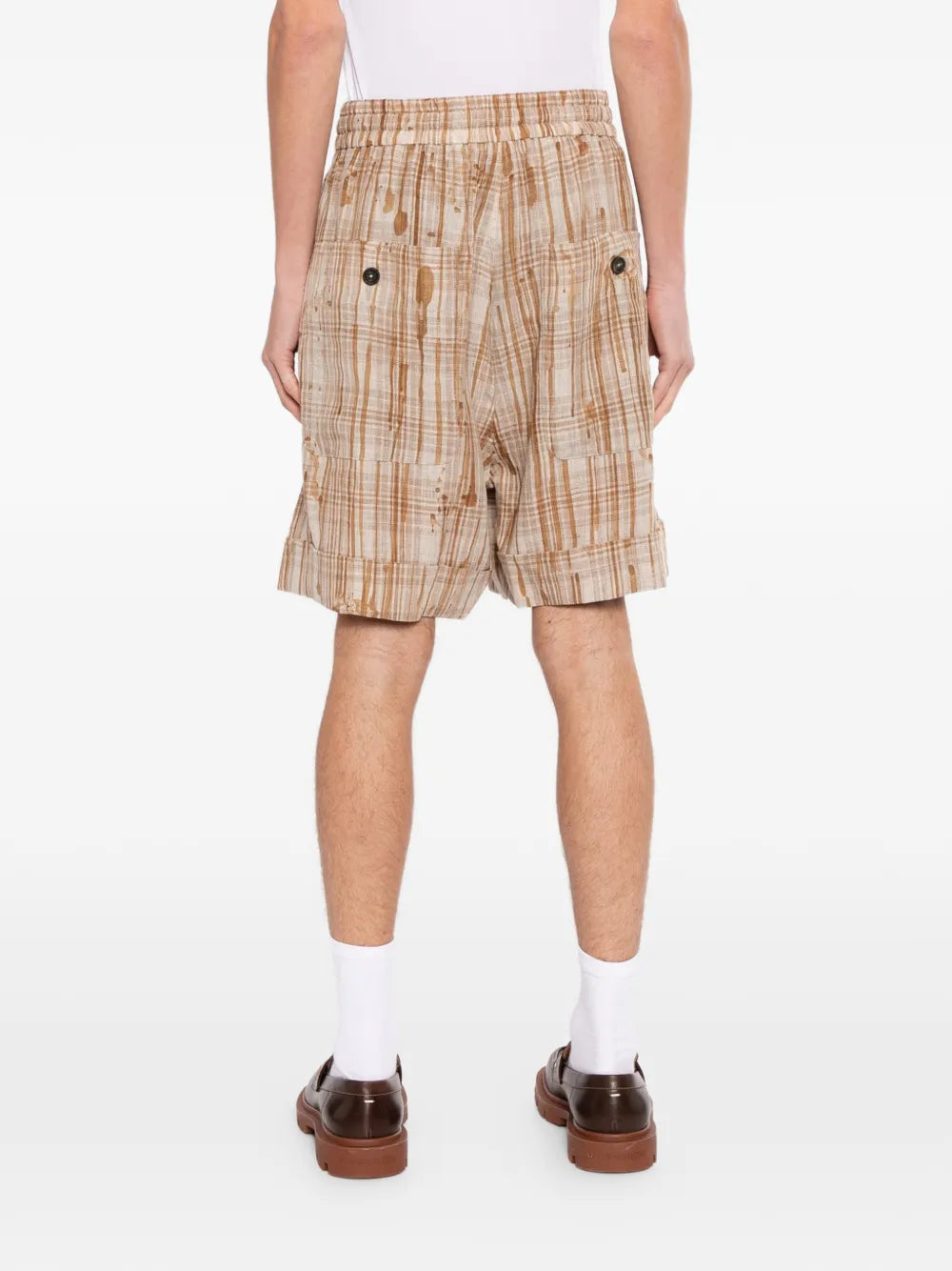 plaid shorts