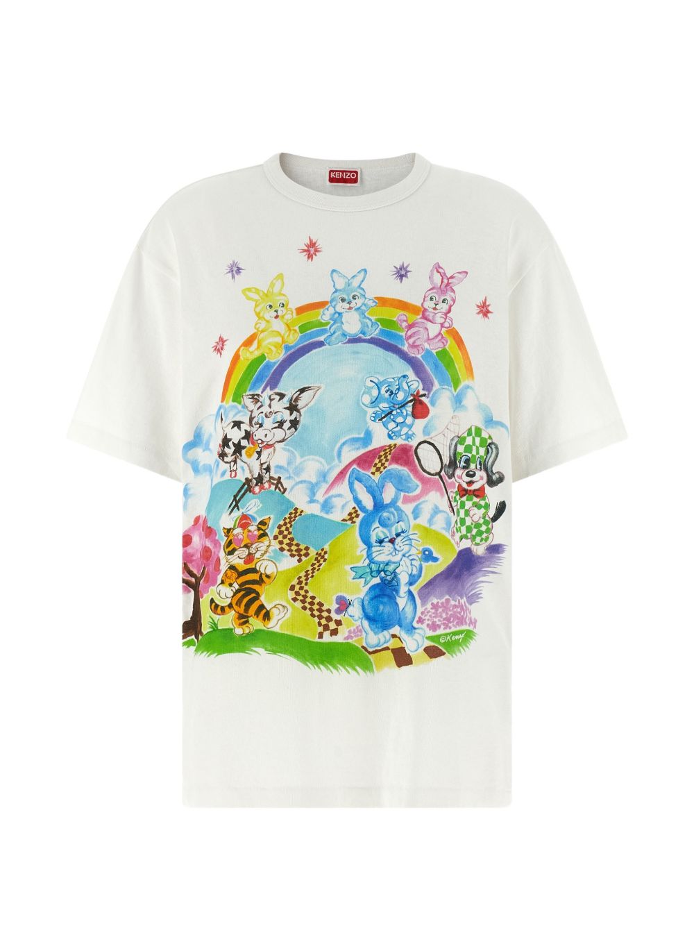 Cartoon printed T-shirt