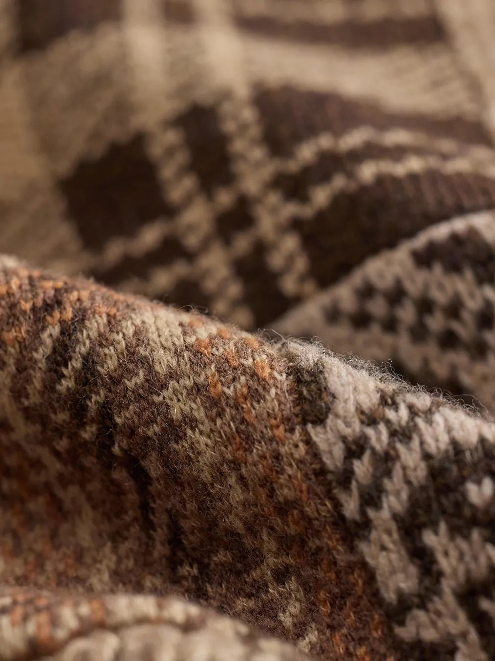 patchwork toggle-fastening cardigan