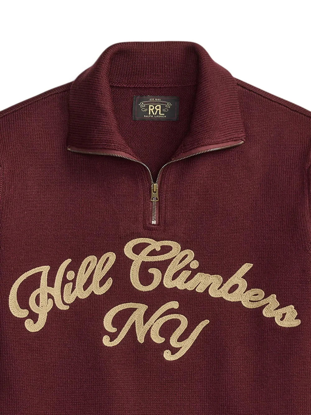 quarter-zip wool sweater