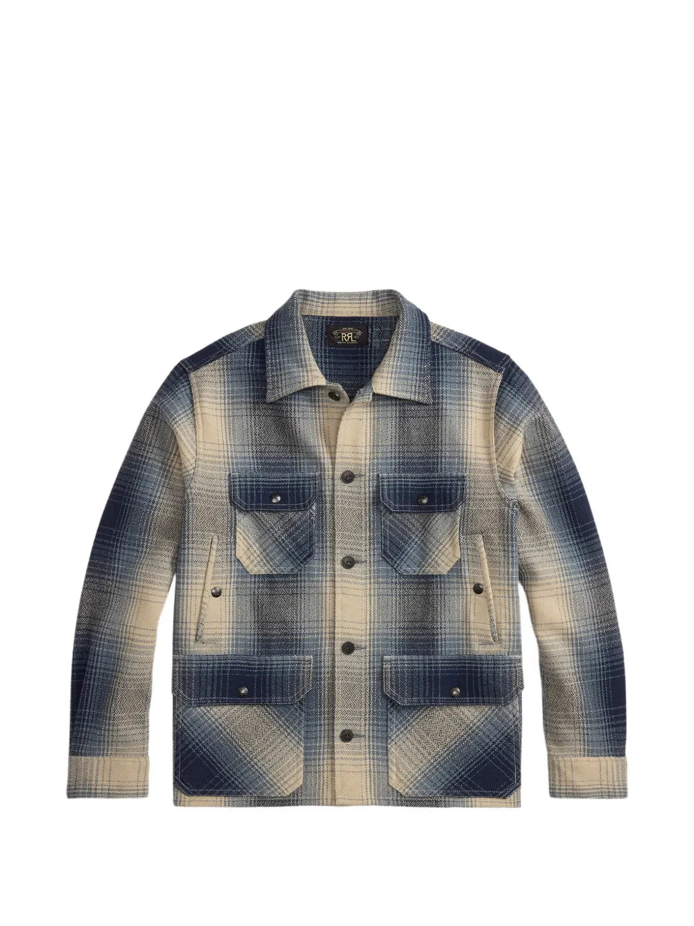 check button wool shirt