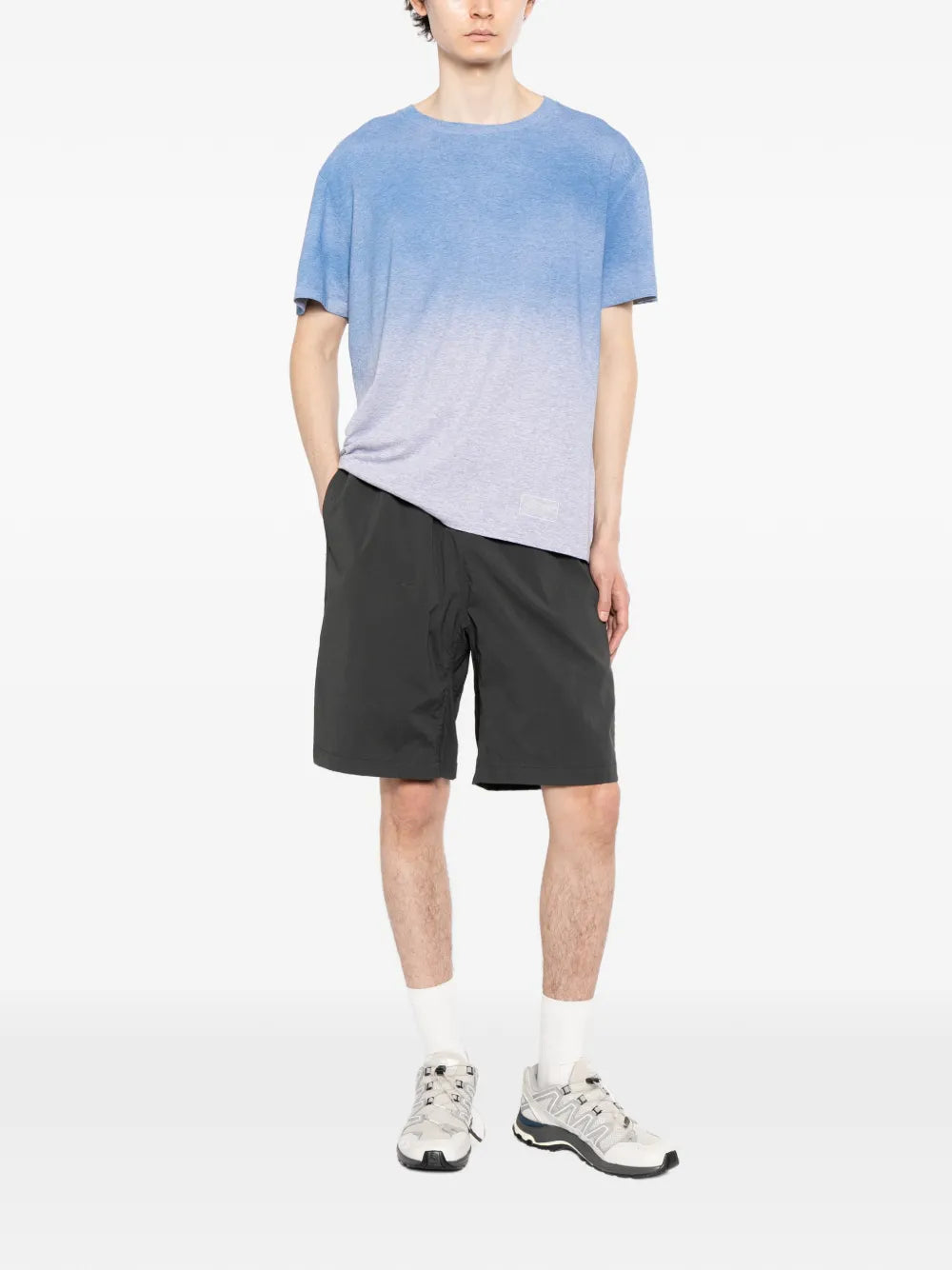 ombré-effect round neck T-shirt