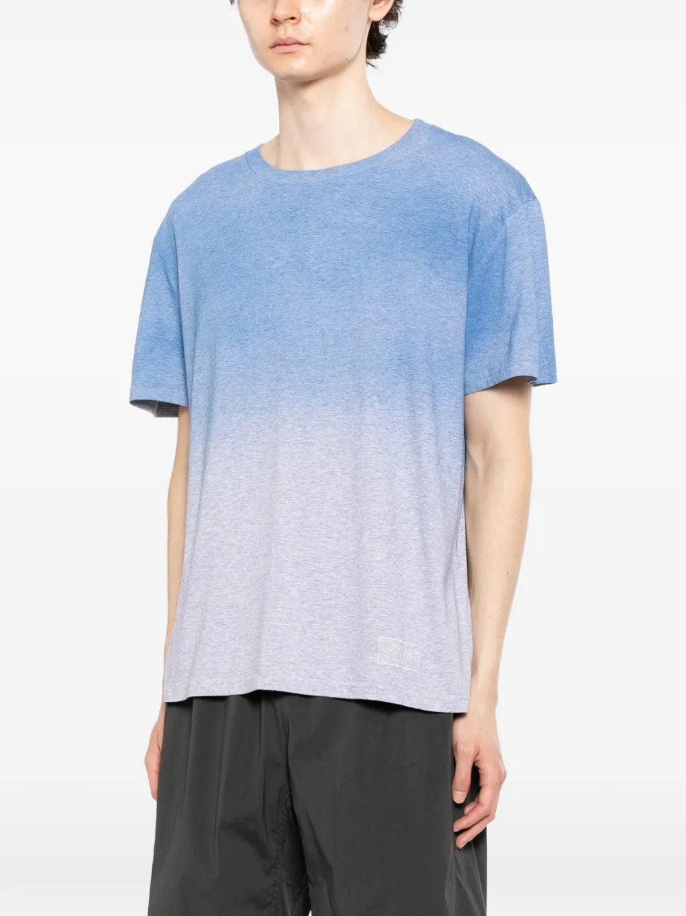 ombré-effect round neck T-shirt