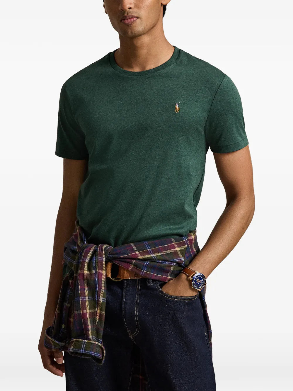 embroidered-Pony cotton T-shirt