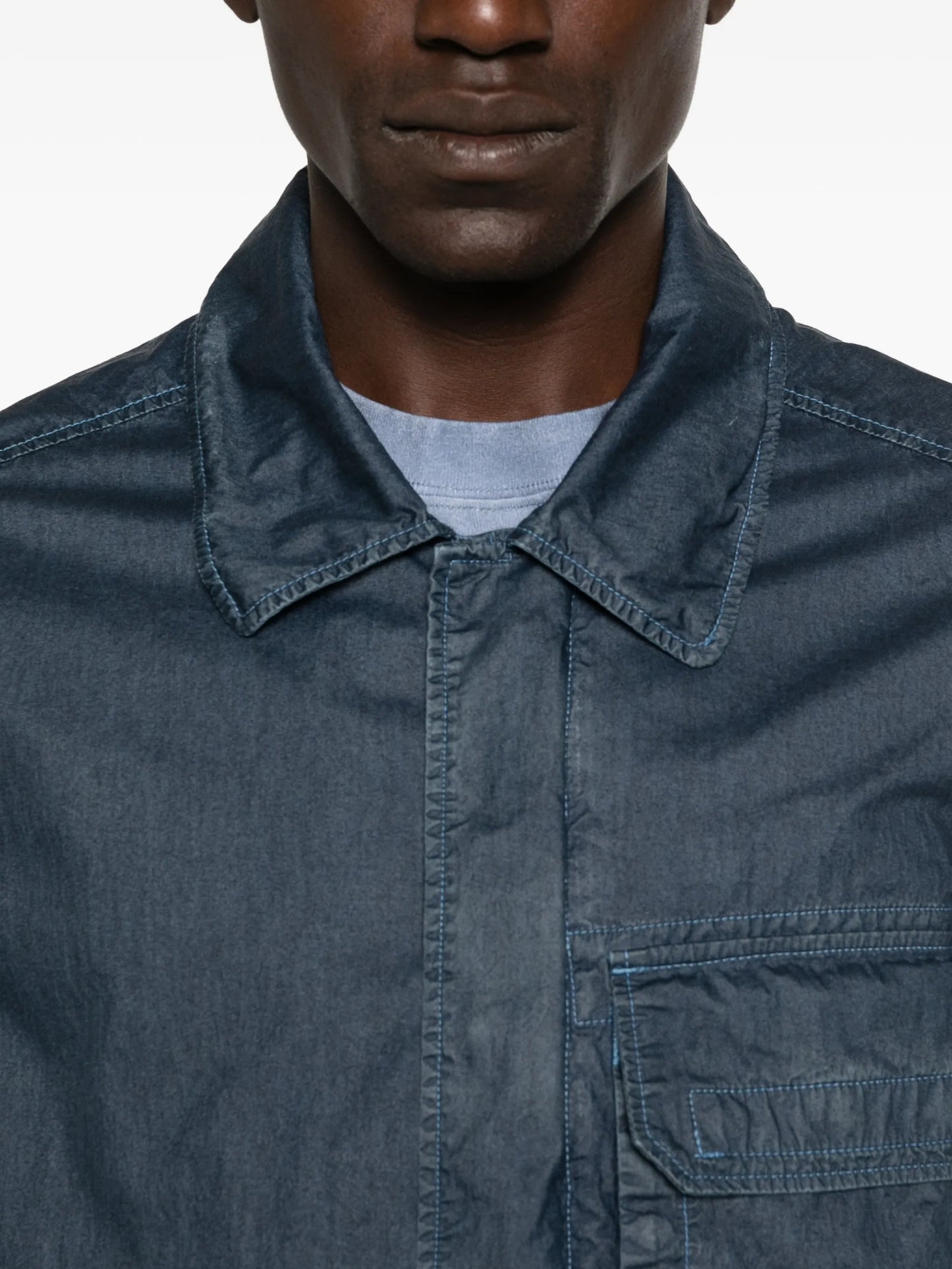 Lens-Detail Chest-Pocket Jacket