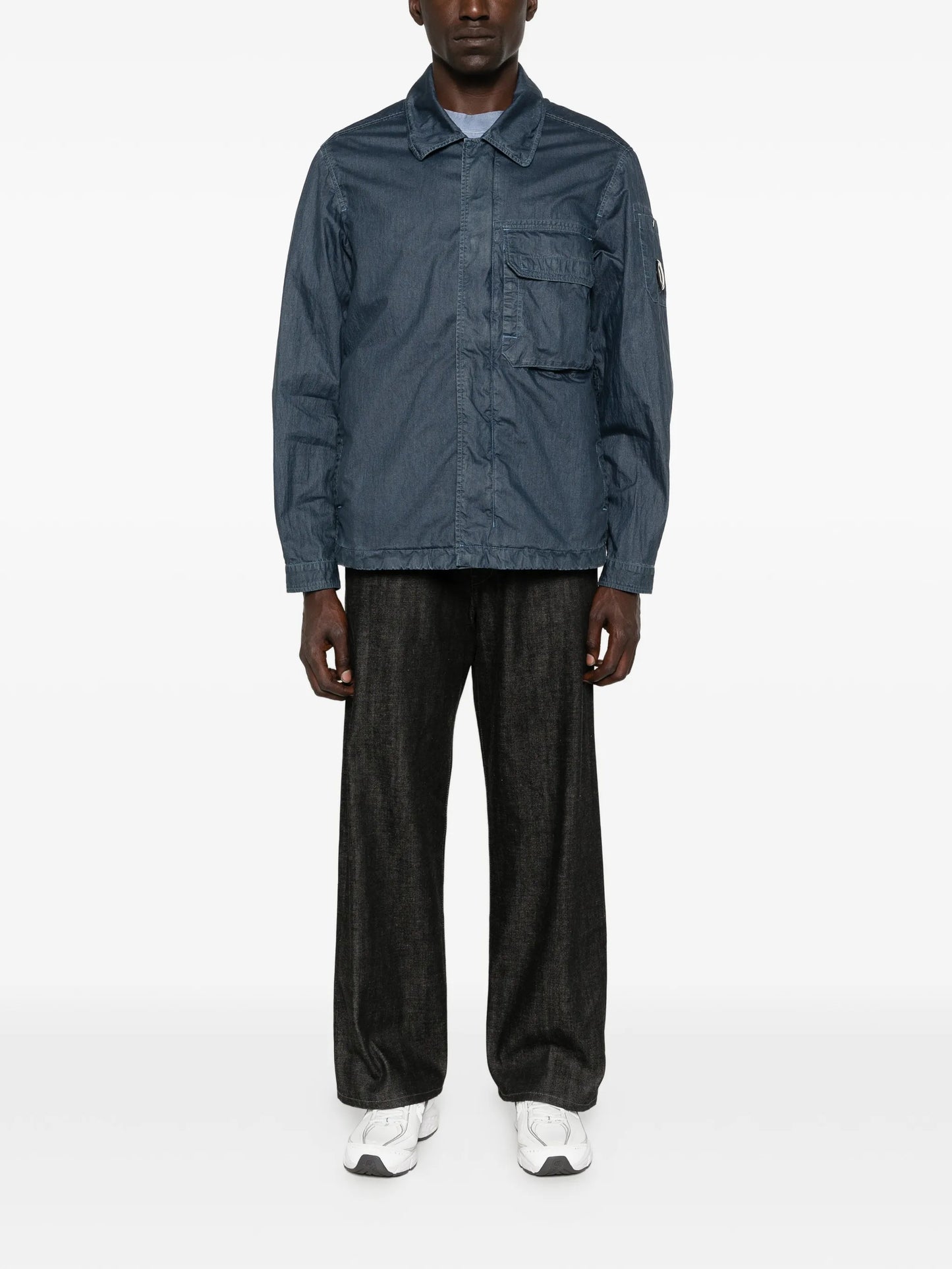 Lens-Detail Chest-Pocket Jacket