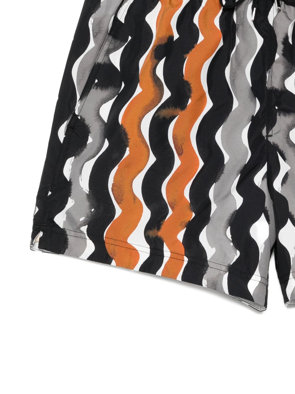 printed drawstring swim shorts