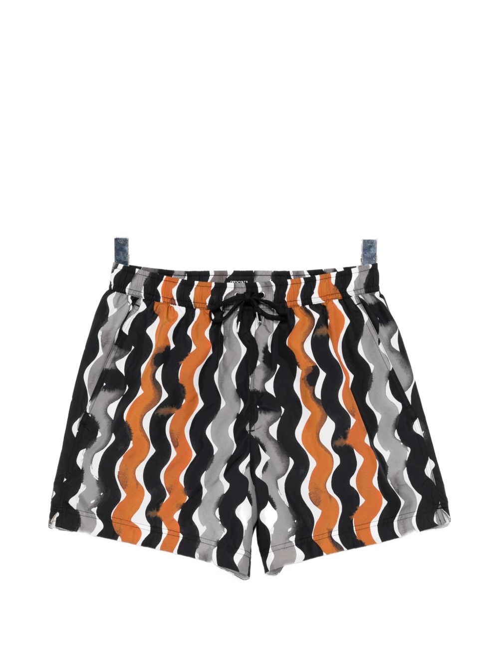 printed drawstring swim shorts