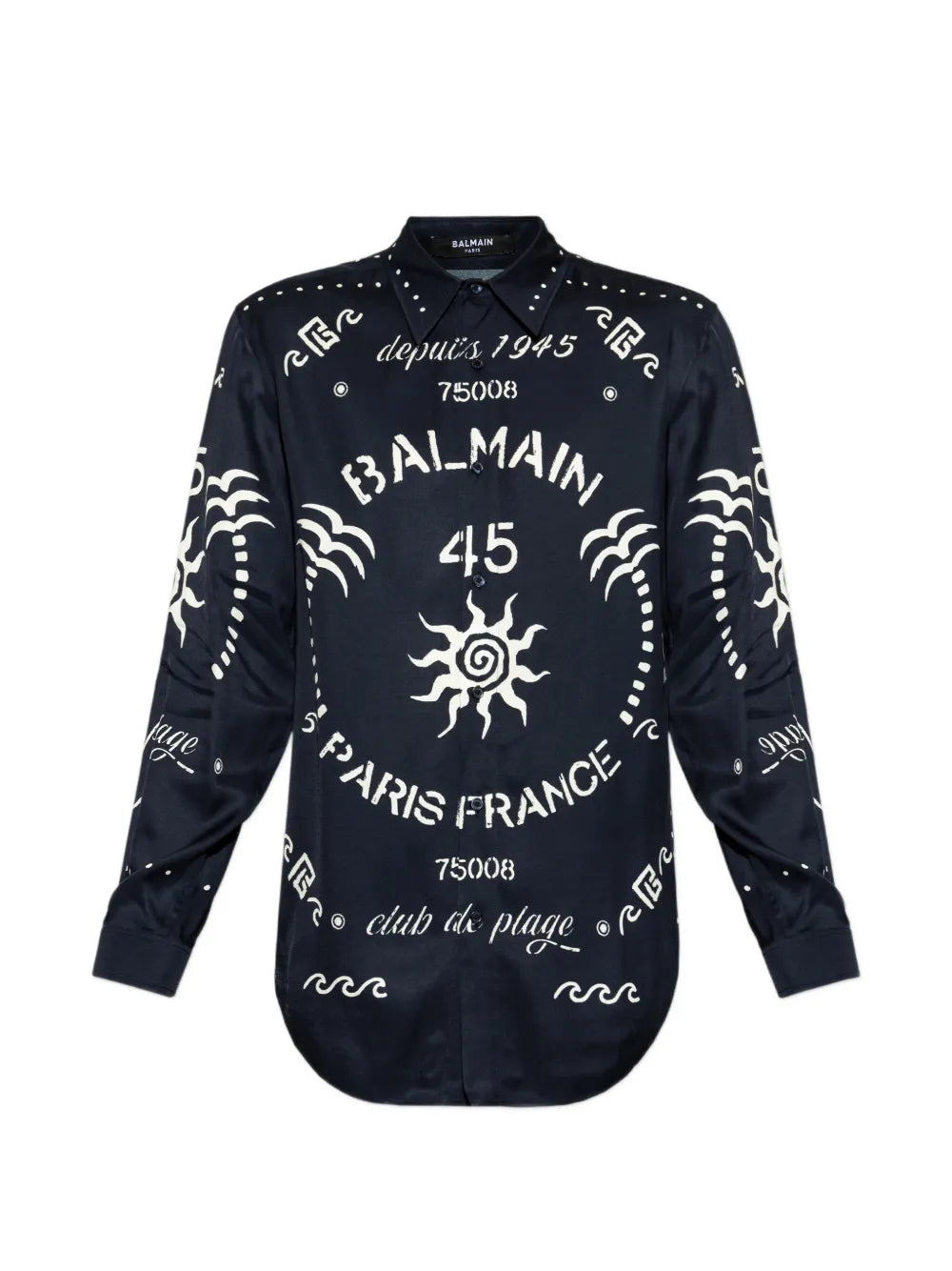 logo-print long-sleeve shirt