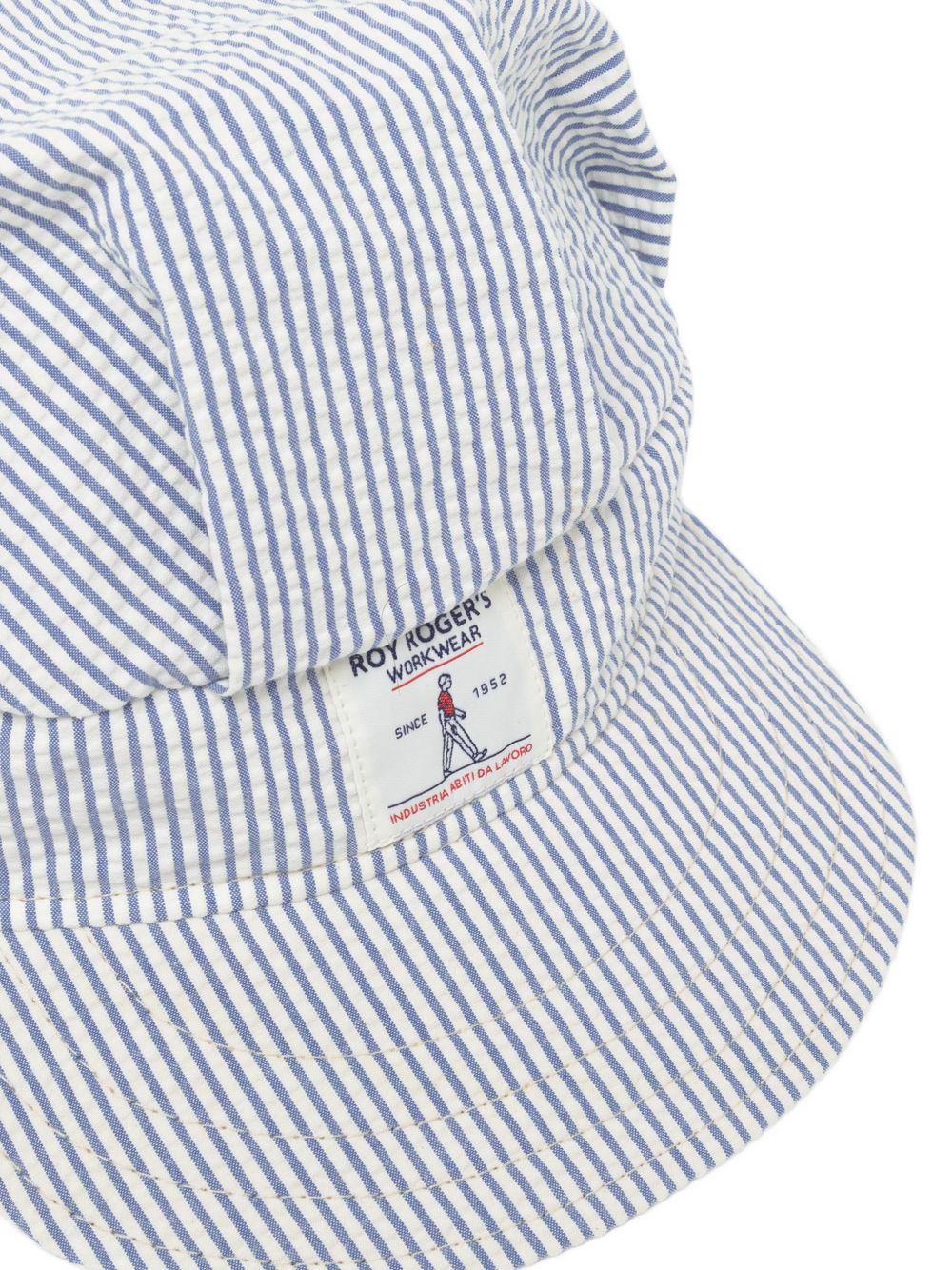 striped seersucker hat